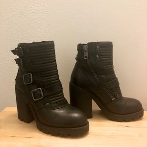 Ash Combat / Moto Heels ankle boots